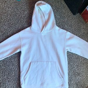 All white Zara hoodie no design
